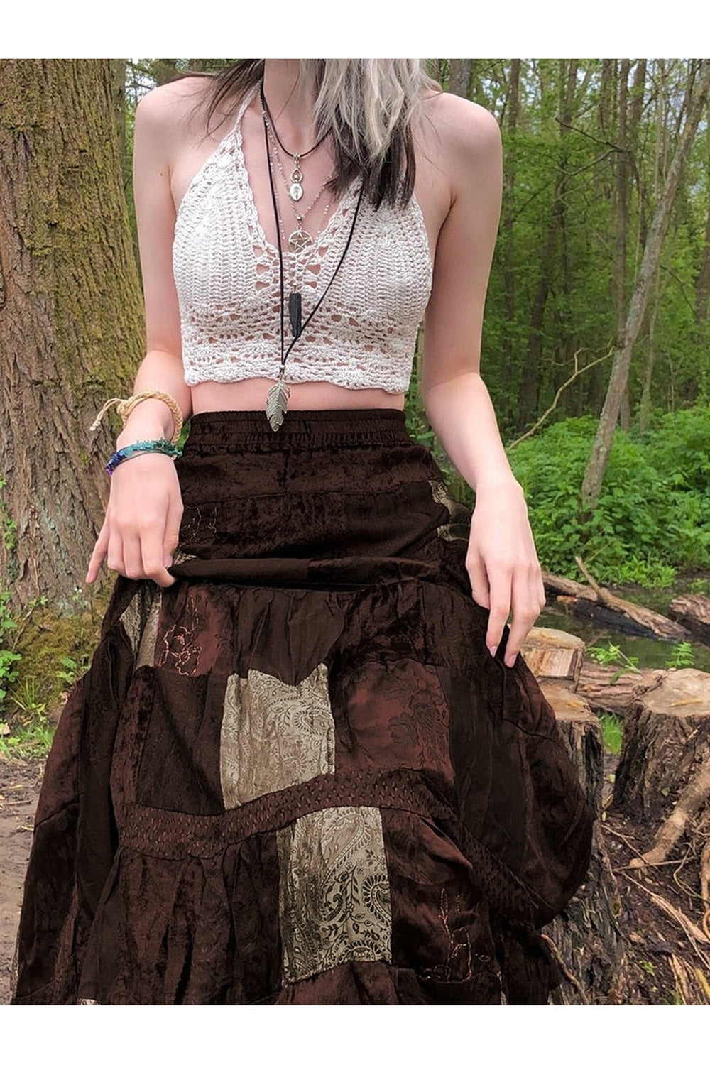 Goblincore Brow Long Skirt cottagecoreclothes