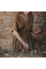 Retro Cotton Linen Dress cottagecoreclothes