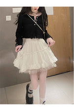 Fairycore White Lace Mini Skirt cottagecoreclothes