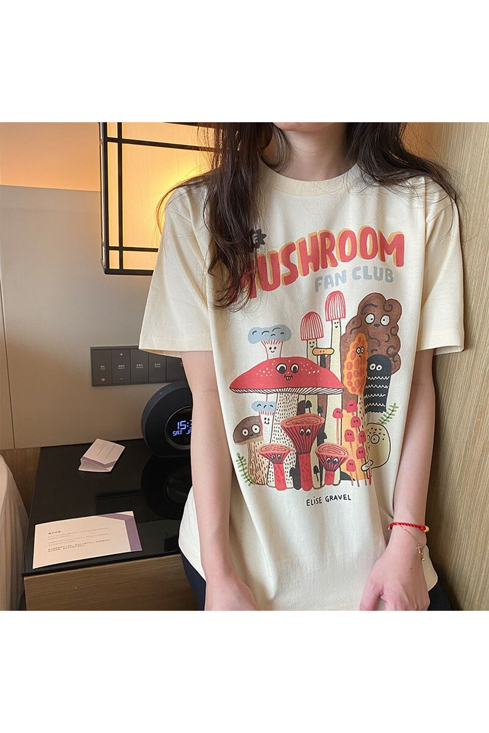 T-shirt with mushroom print cottagecoreclothes