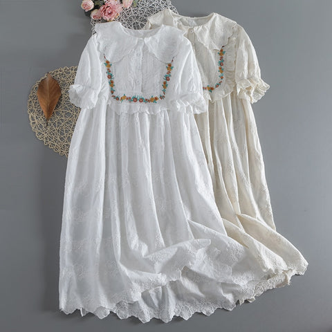 Cottagecore Cotton Summer Floral Dress