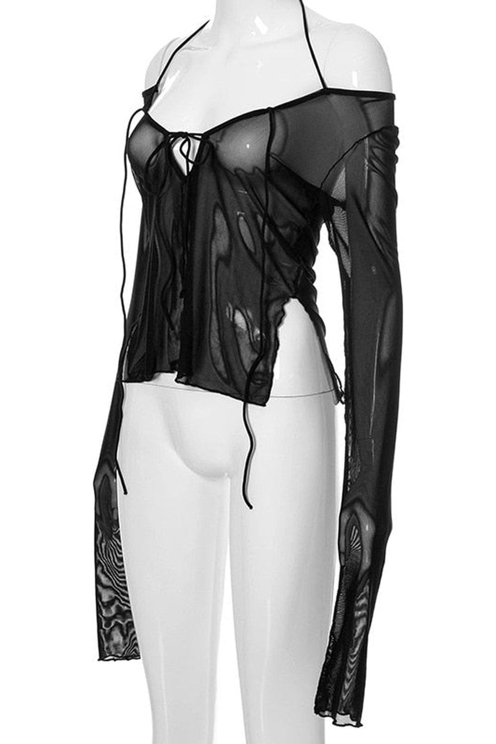 Fairy Grunge Sheer Long Sleeve T-shirt cottagecoreclothes