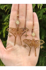 Fairy Butterfly Stars Sun Earrings cottagecoreclothes