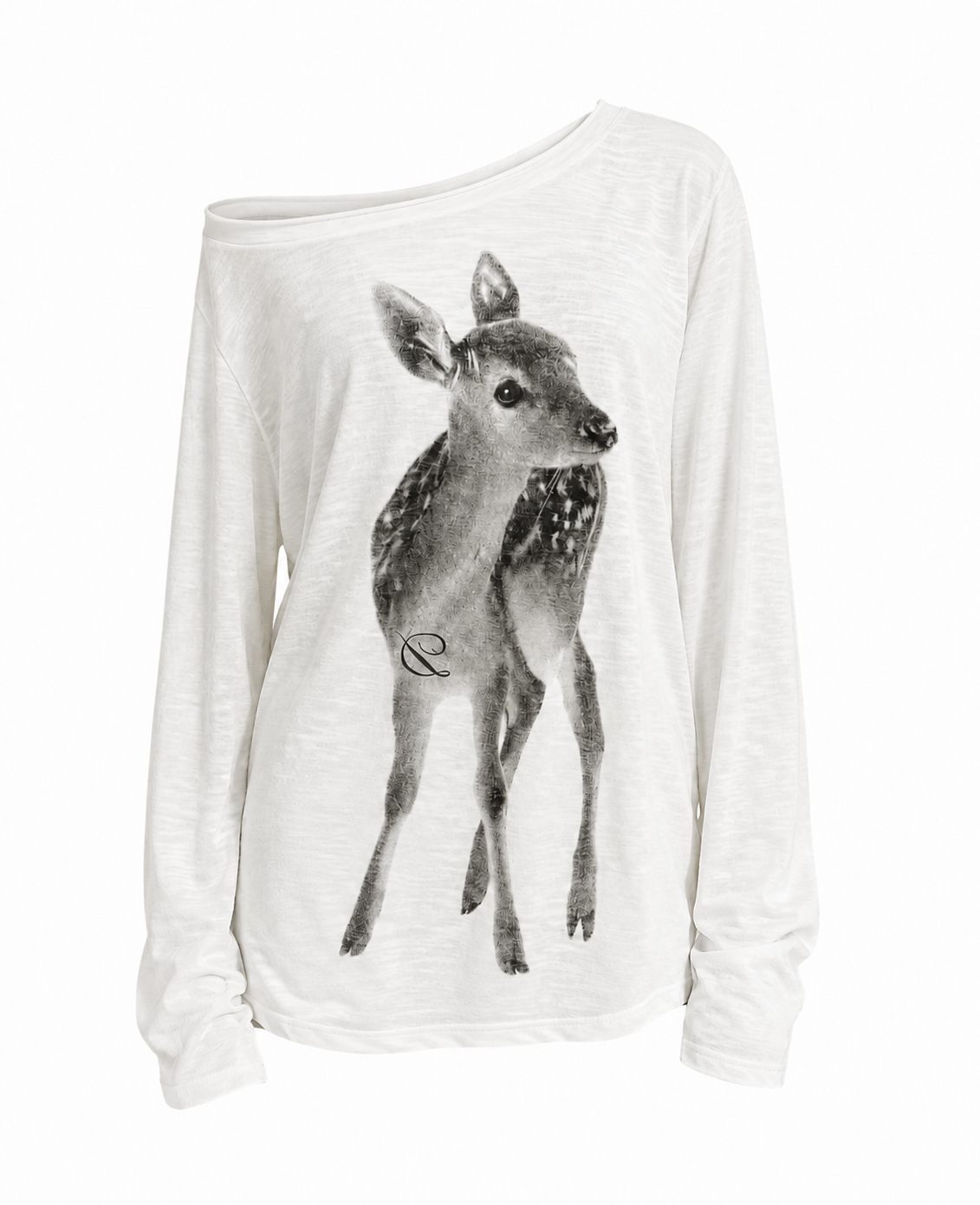 Mori Girl Fawn Photograph Long Sleeve T-Shirt