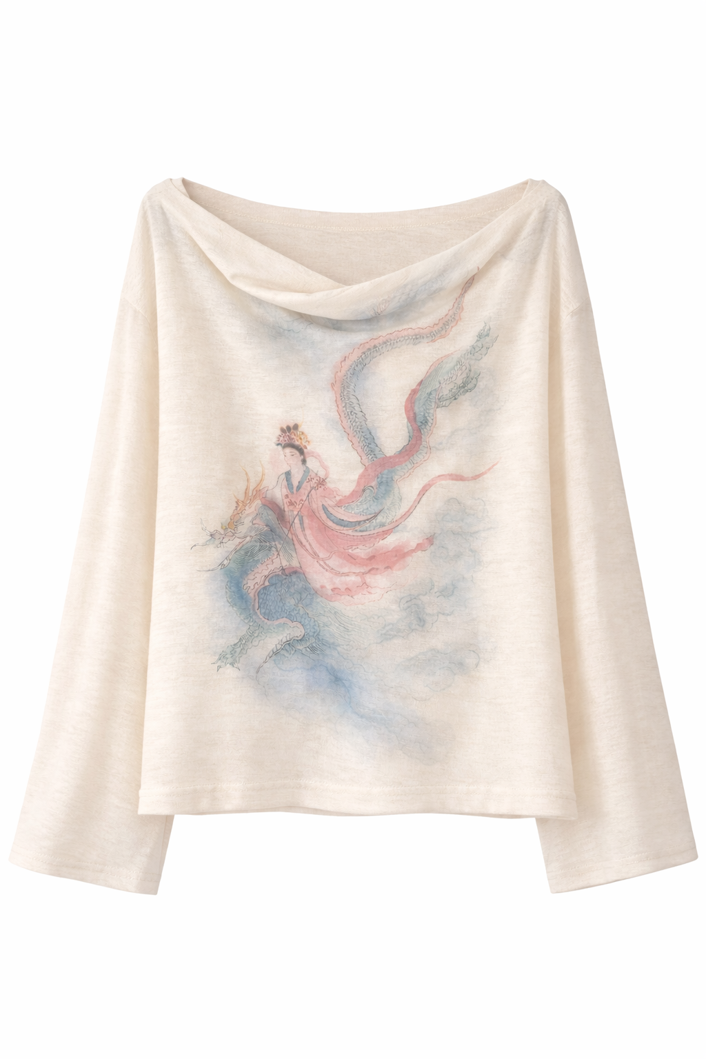 Fairycore Drachenkaiserin Aquarell-Top