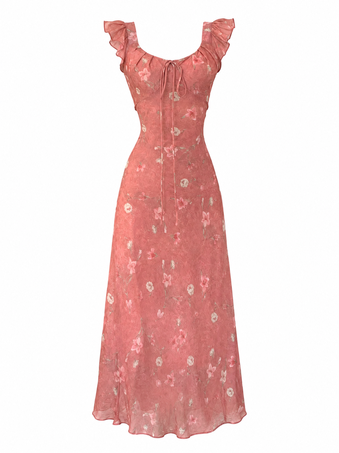 Prairie Blooming Reverie Floral Midi Dress