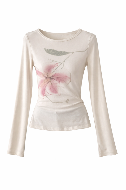 T-Shirt Fairycore Graphic Long Sleeve