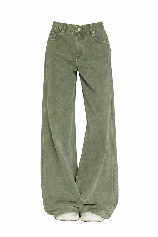 Retro High Waist Wide Leg Jeans