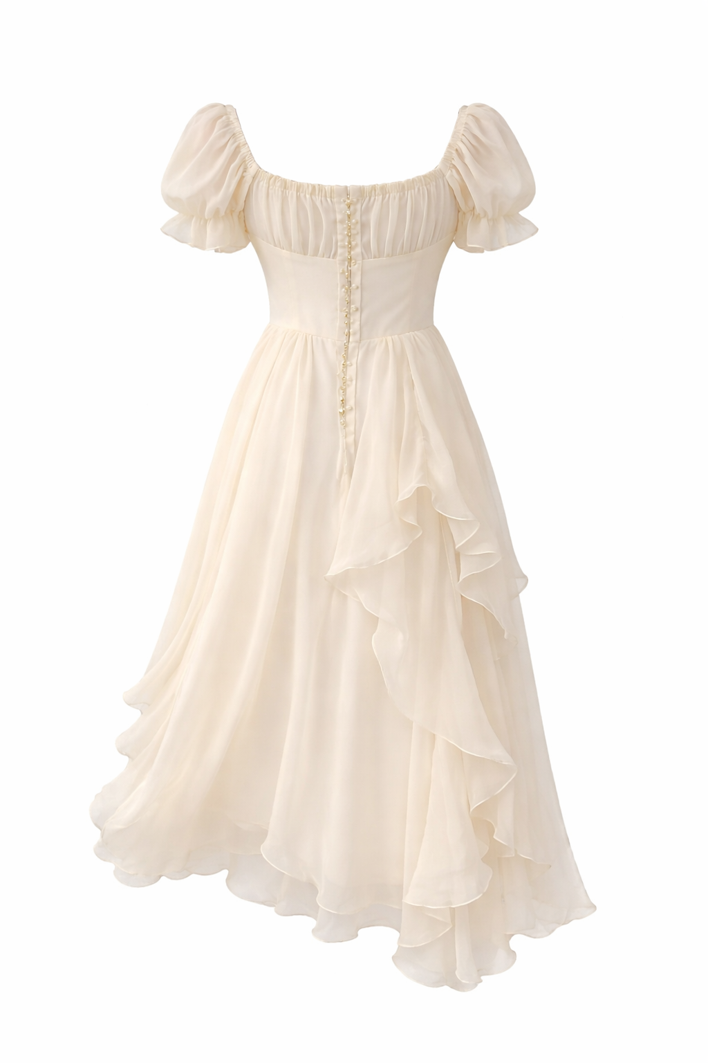 Fairycore Cascade Dress - ottagecore clothes pink / M Fairycore Cascade Dress - ottagecore clothes pink / M
