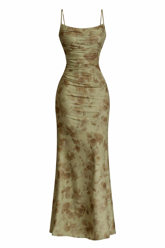 Dark Fairy Floral Maxi Dress