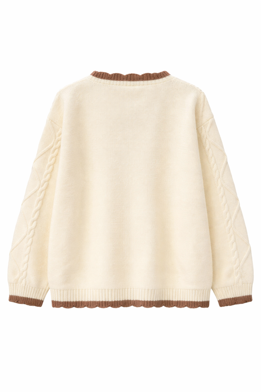Mori Girl Meadow Bloom Cable Knit Cardigan