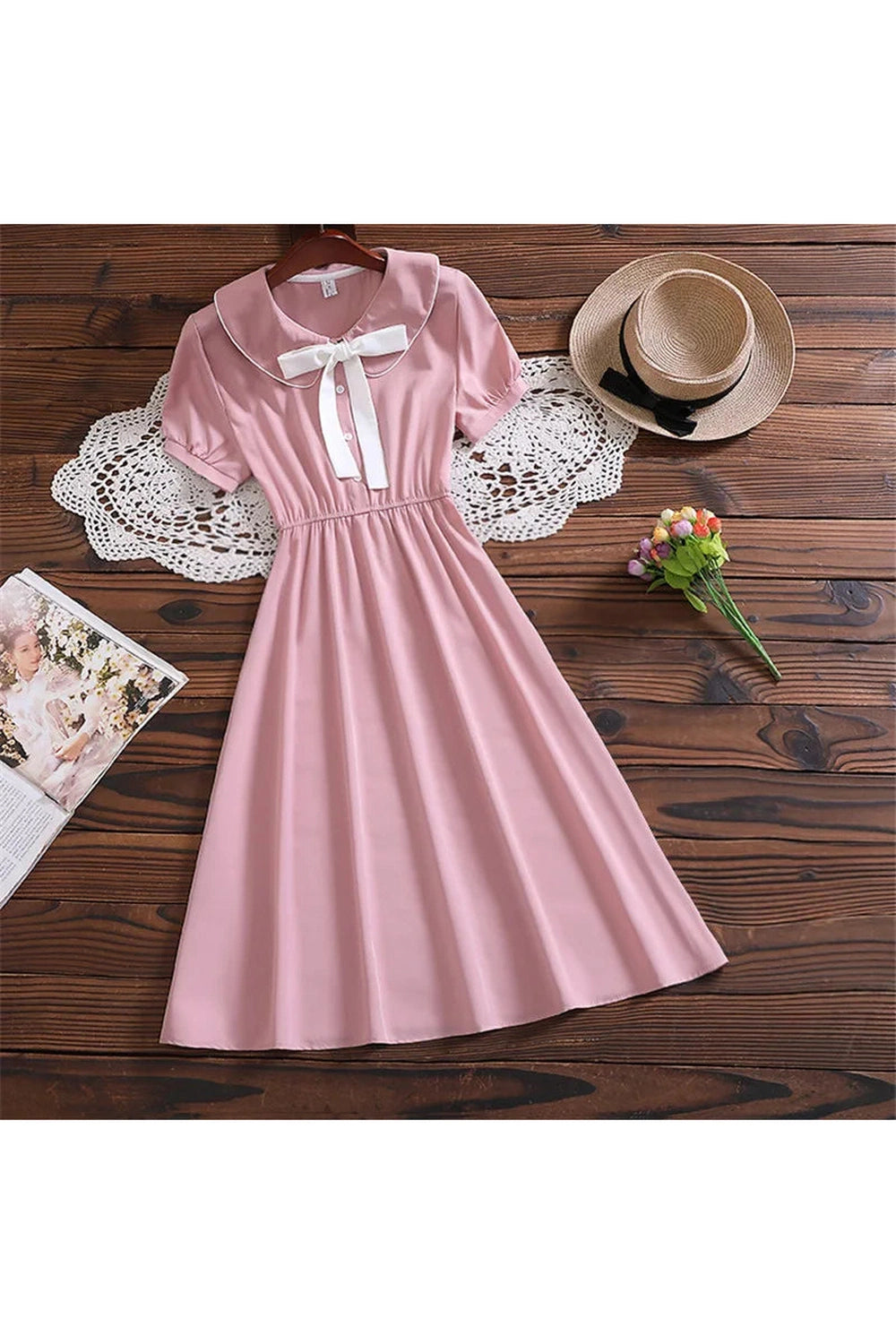 Blush Charm Peter Pan Collar Dress