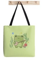 Frog Mushroom Goblincore Bag