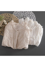 Lace Embroidery Long Sleeve Blouse