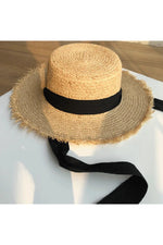 Retro Boho Wide-Brim Hat