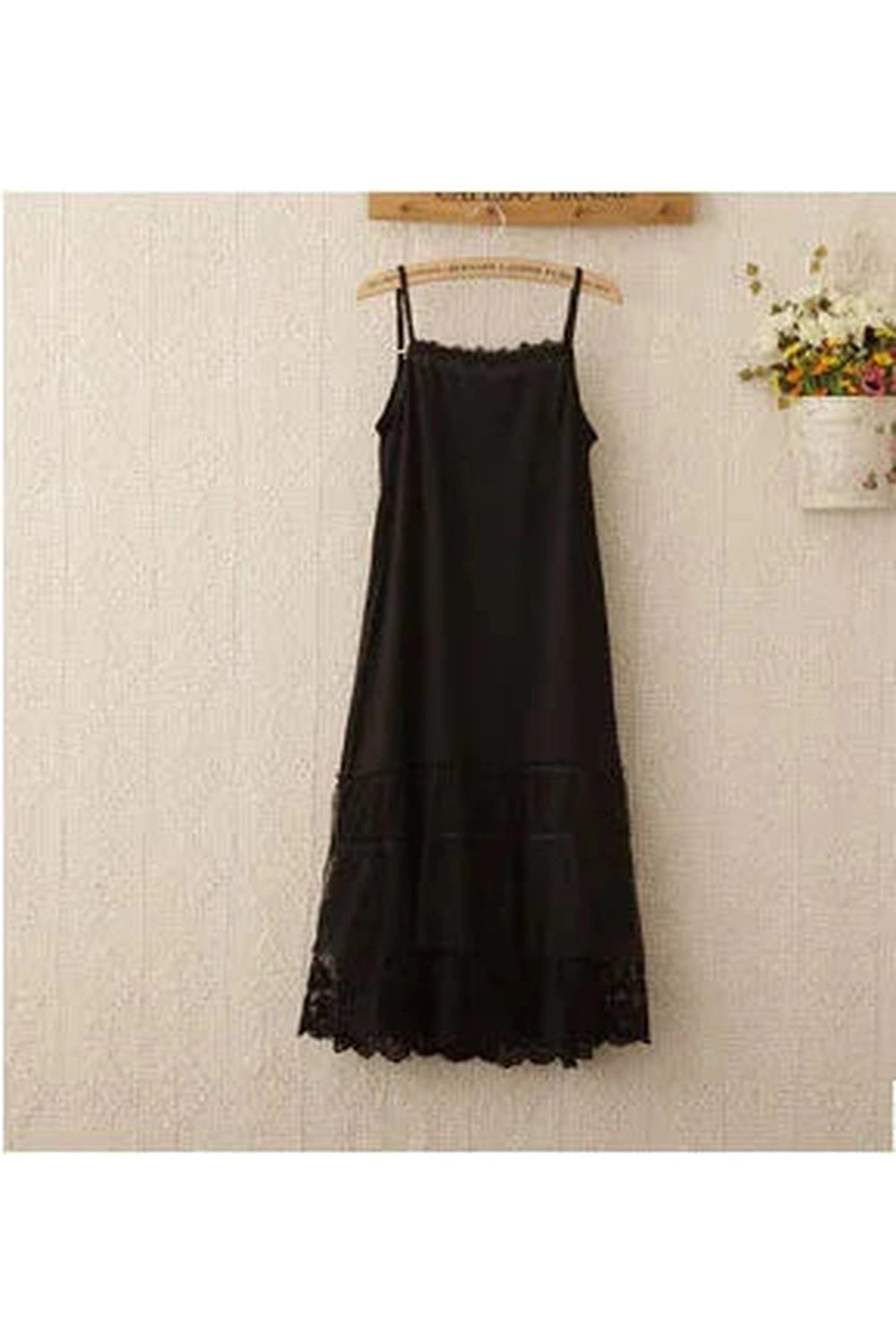 Midnight Lace Whisper & Ivory Elegance Slip Dress cottagecoreclothes