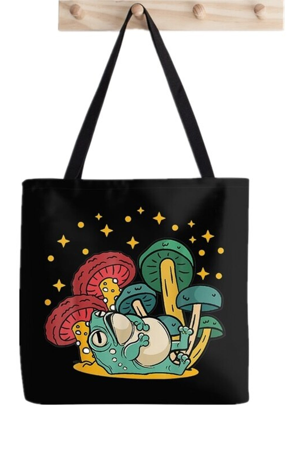 Frog Mushroom Goblincore Bag