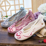 Fairycore Lace-Up Pink Blossom Shoes