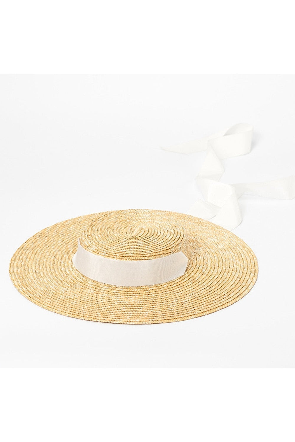 Cottagecore Wide Brim Ribbon Beach Hat cottagecoreclothes