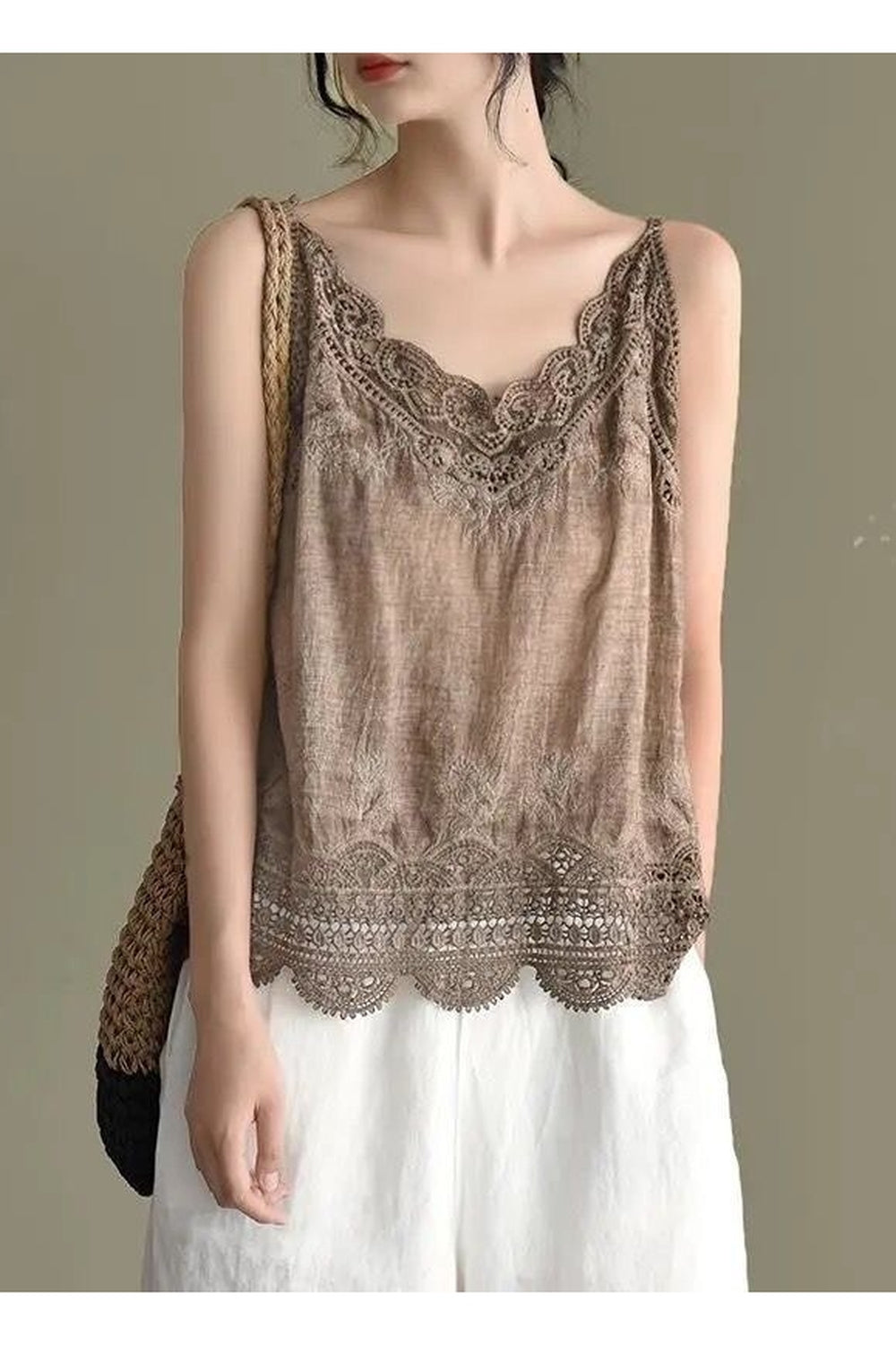 Vintage Lace Camisole Base Tank Top