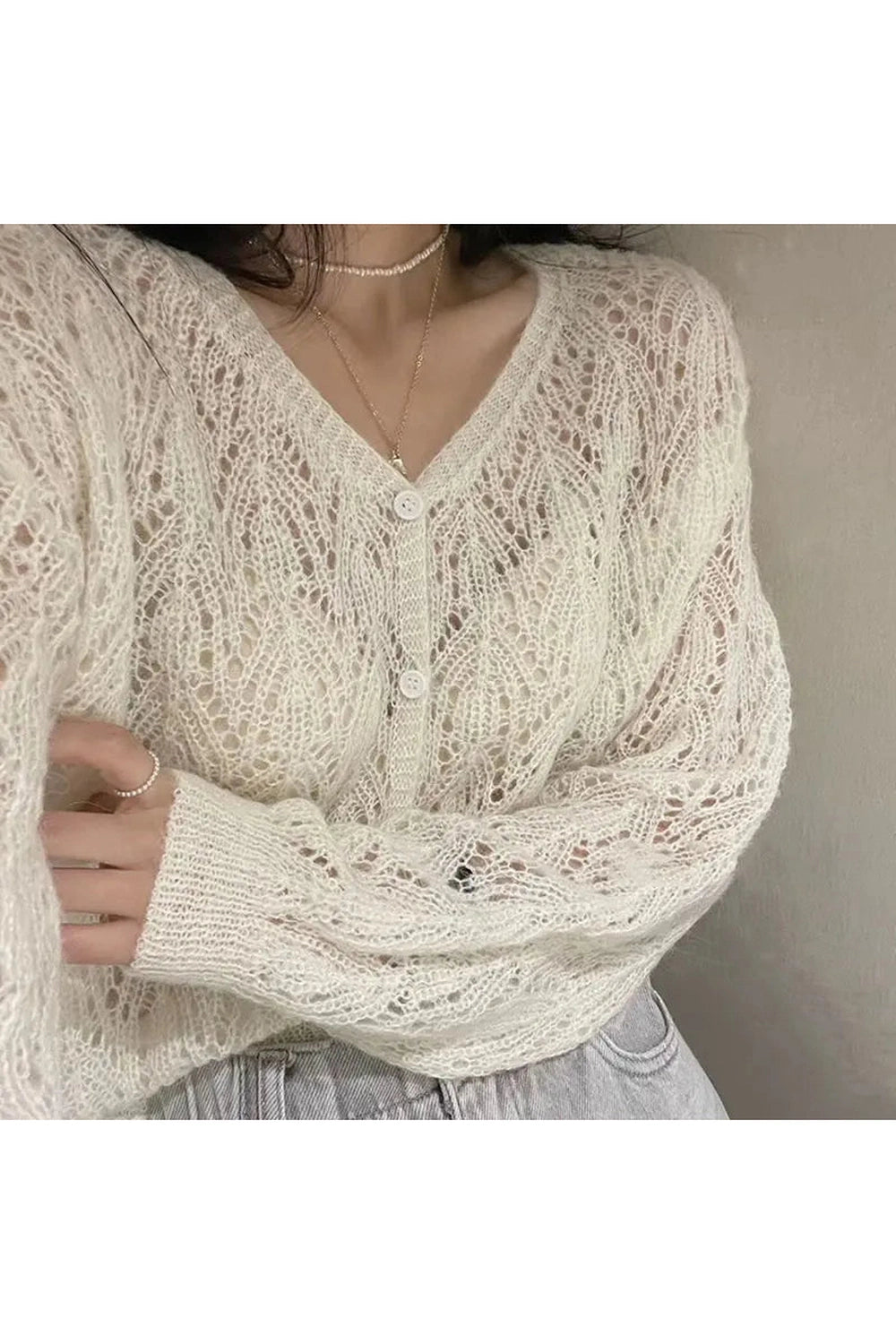 Cropped Summer Casual Fall Cardigan cottagecoreclothes