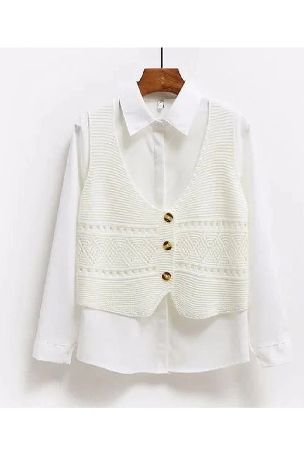 Cottagecore Crochet Button-Up Vest cottagecoreclothes