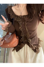 Victorian Charm Buttoned Blouse