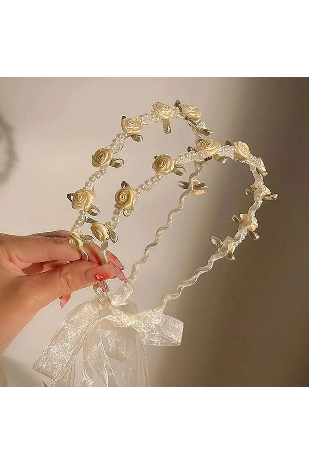 Pearl Bridal Flower Headband