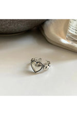 Silver Heart Statement Ring