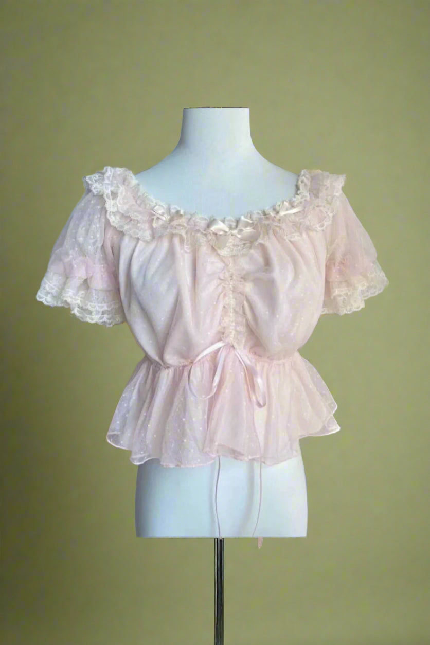 Cottagecore Ruffled Peasant Blouse cottagecoreclothes