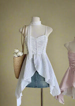 Fairycore Asymmetrical Halter Blouse cottagecoreclothes