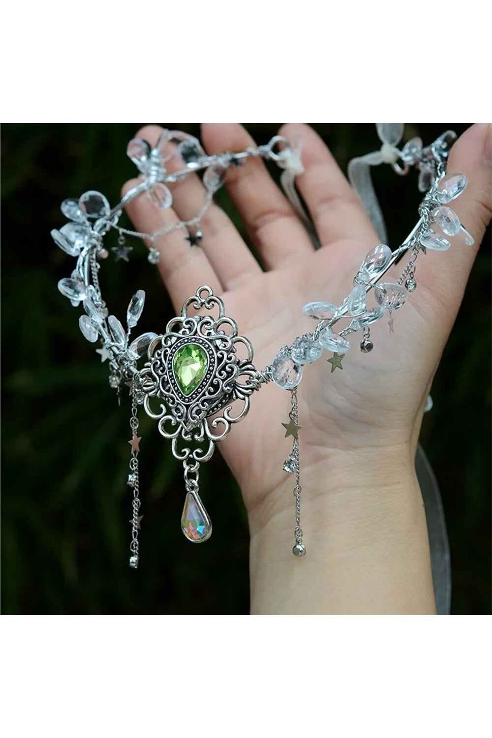 Forest Fairy Crystal Hair Tiara