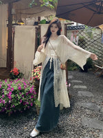 Fairycore Floral Lace Cardigan