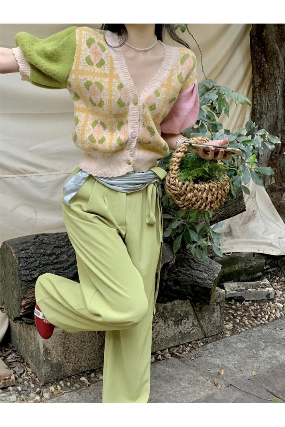 Chic Summer Crop Fall Cardigan cottagecoreclothes
