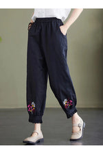 Embroidery Lantern Harem Pants