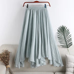 Bohemian Linen Long Skirt