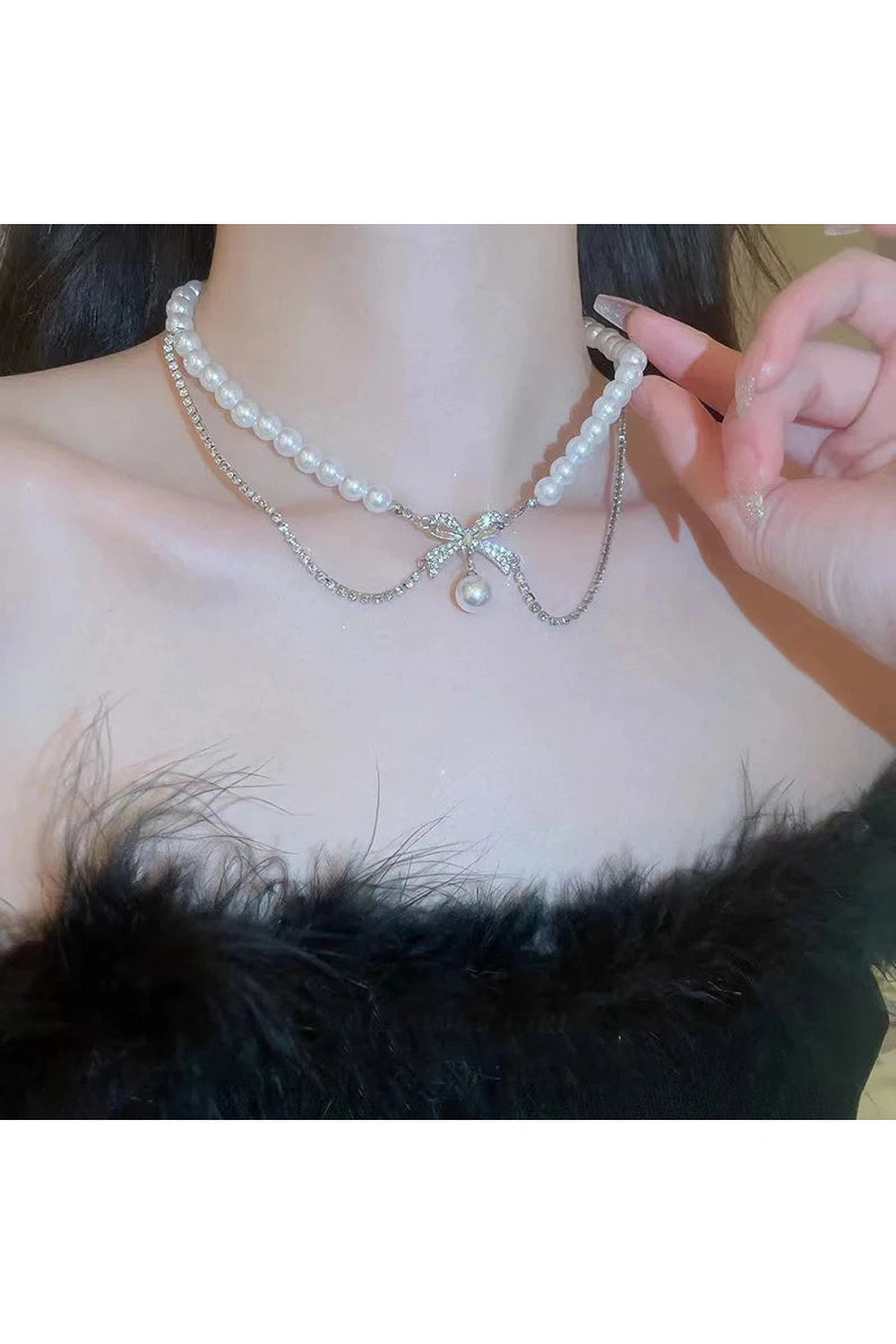 Irregular Bow Chain Necklaces