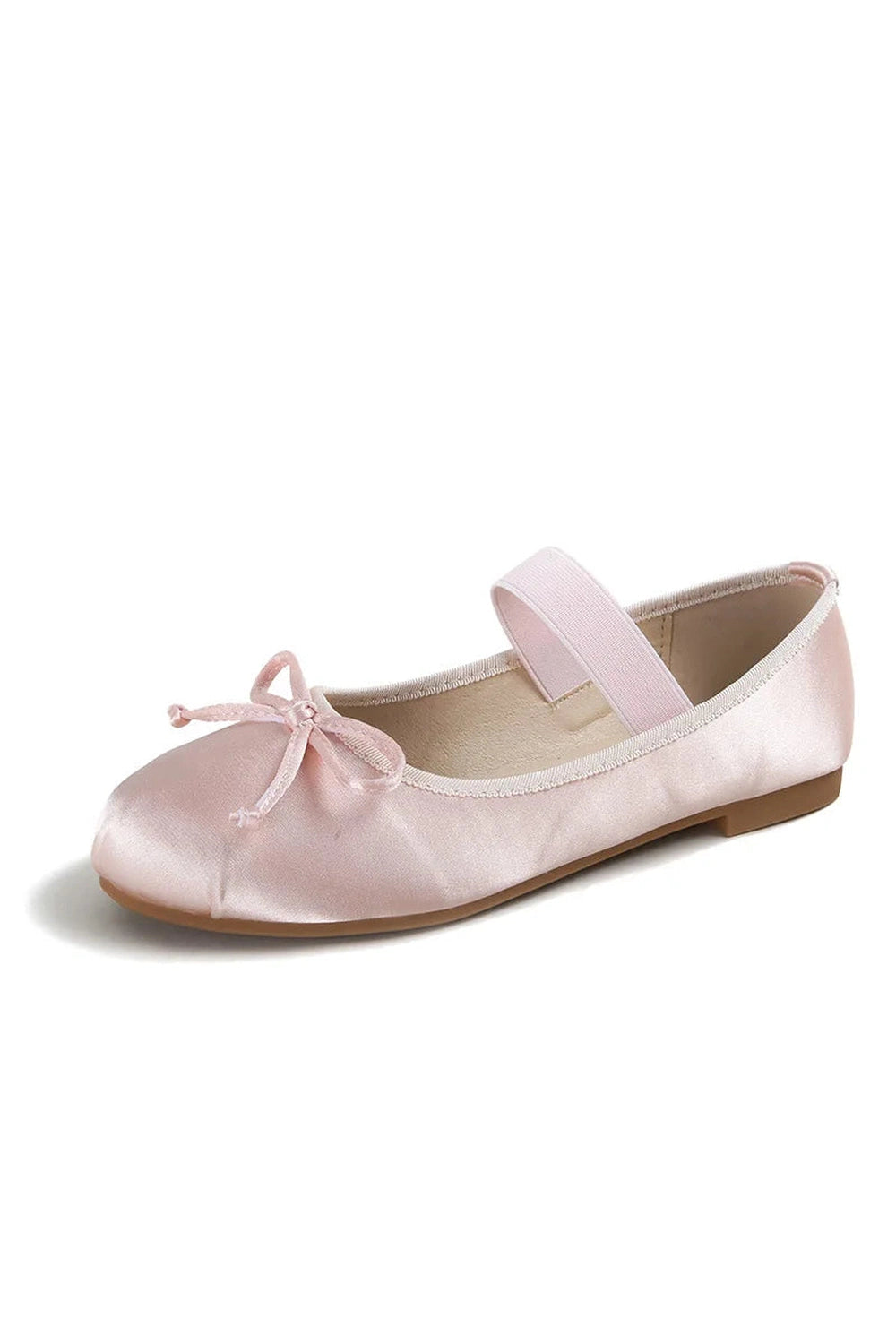 Bow Satin Flats Shoes