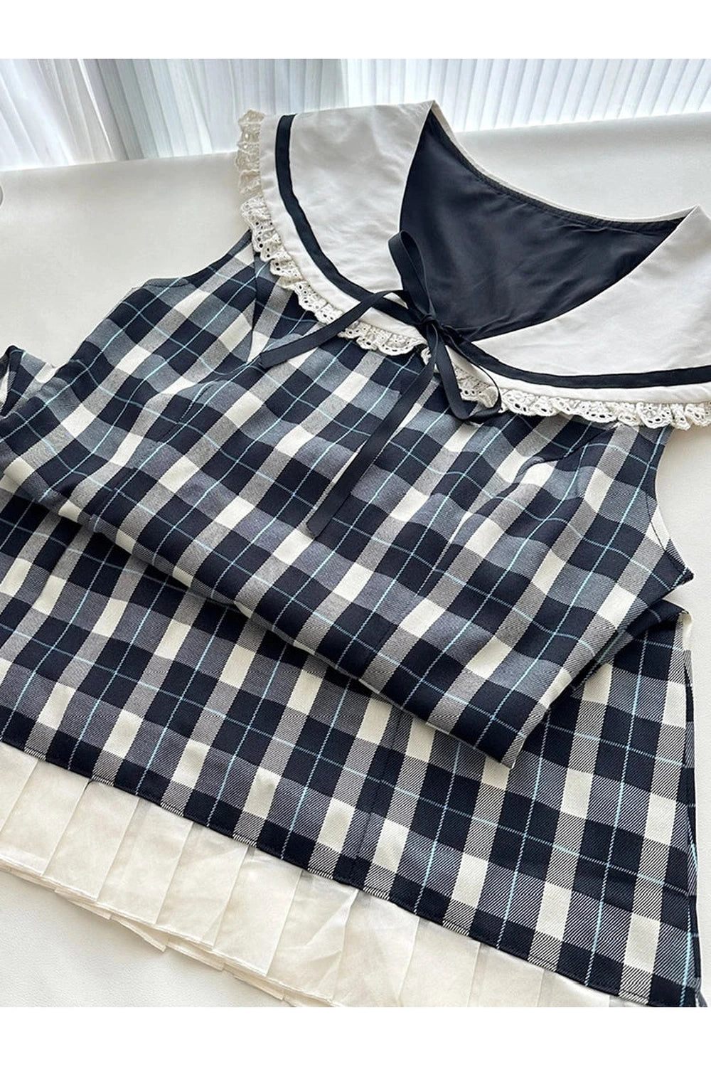 Vintage-Inspired Gingham Mini Dress