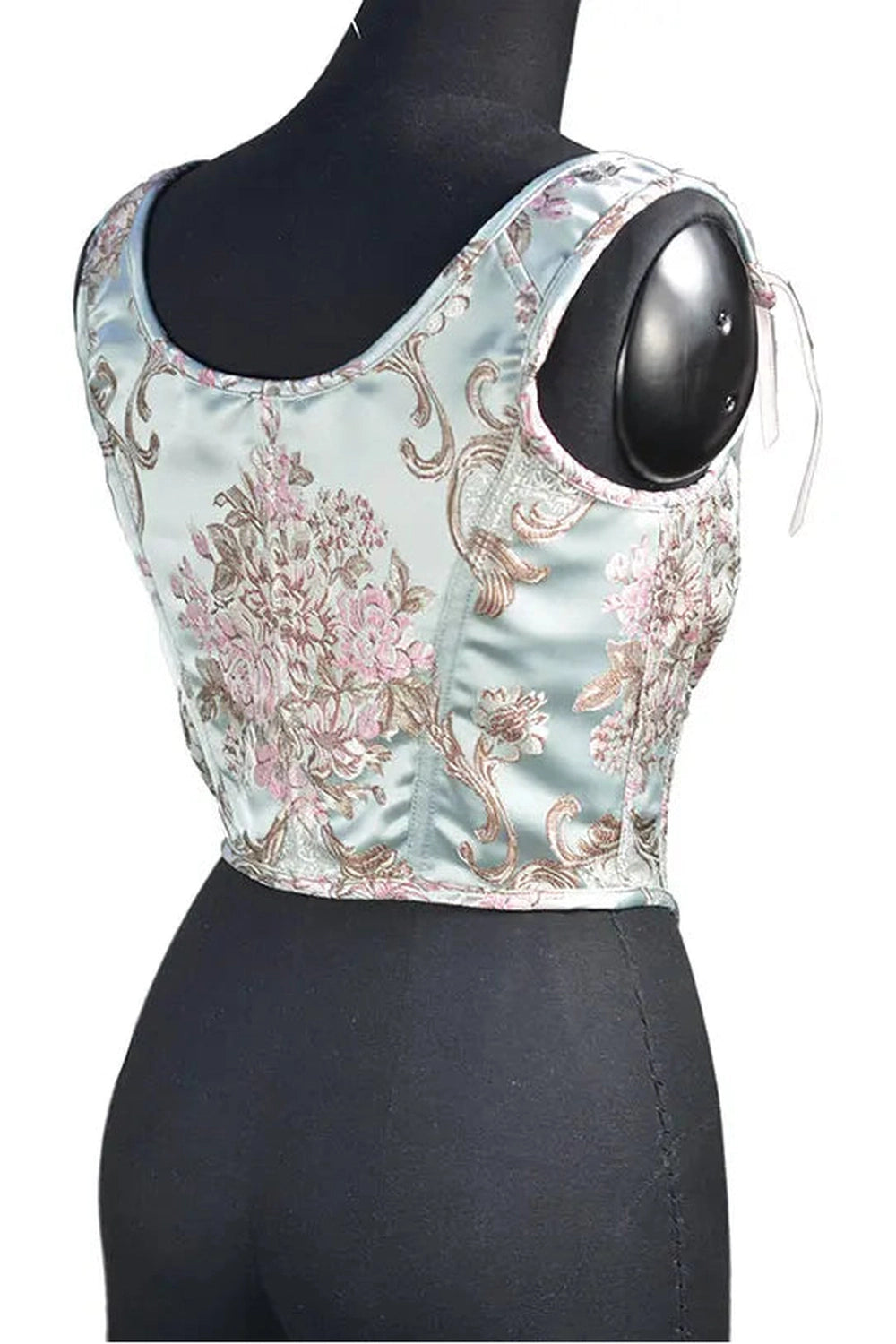 Fairycore Floral Embroidered Corset