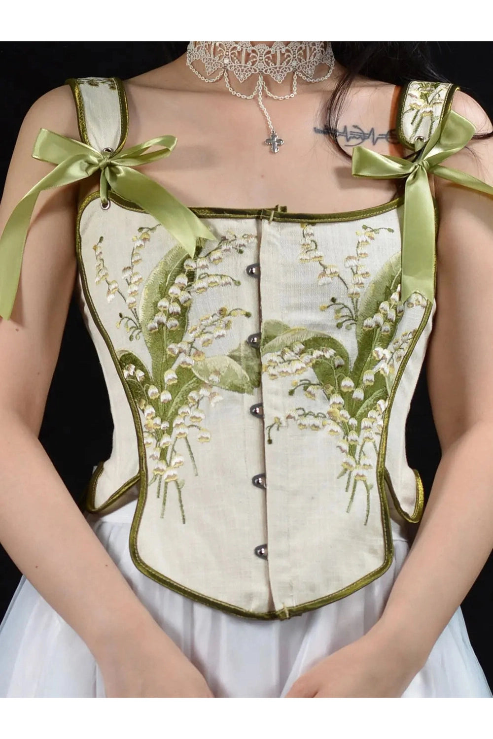 Lily Valley Embroidered Corset