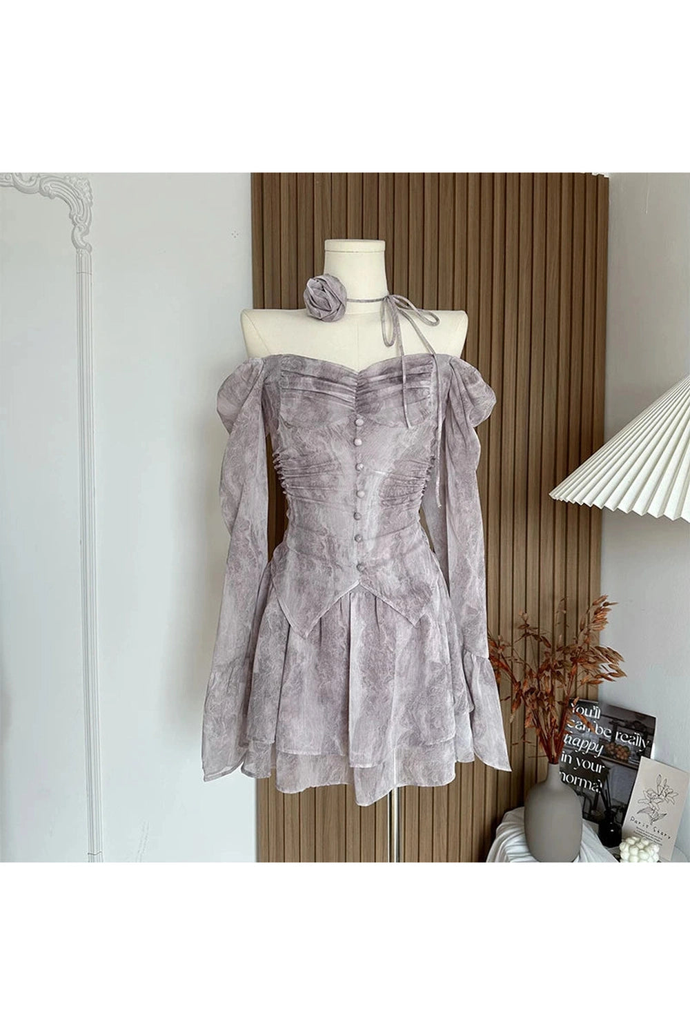 A-Line Mini Evening Dress cottagecoreclothes