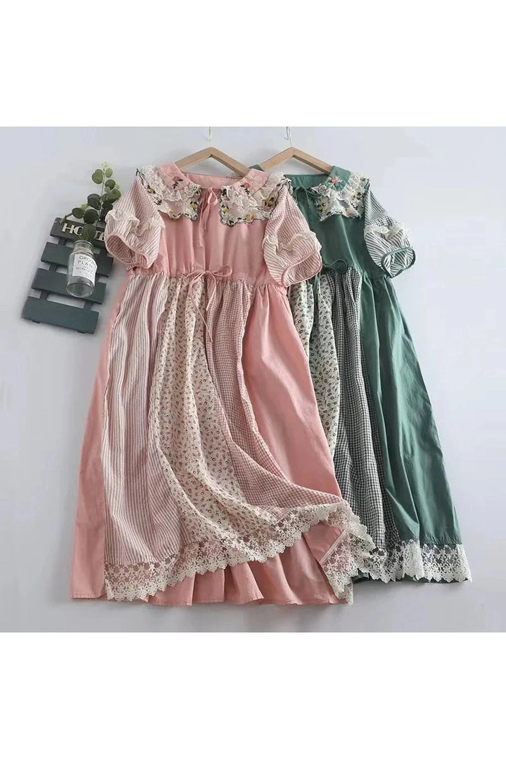 Mori Girl Floral Midi Dress cottagecoreclothes