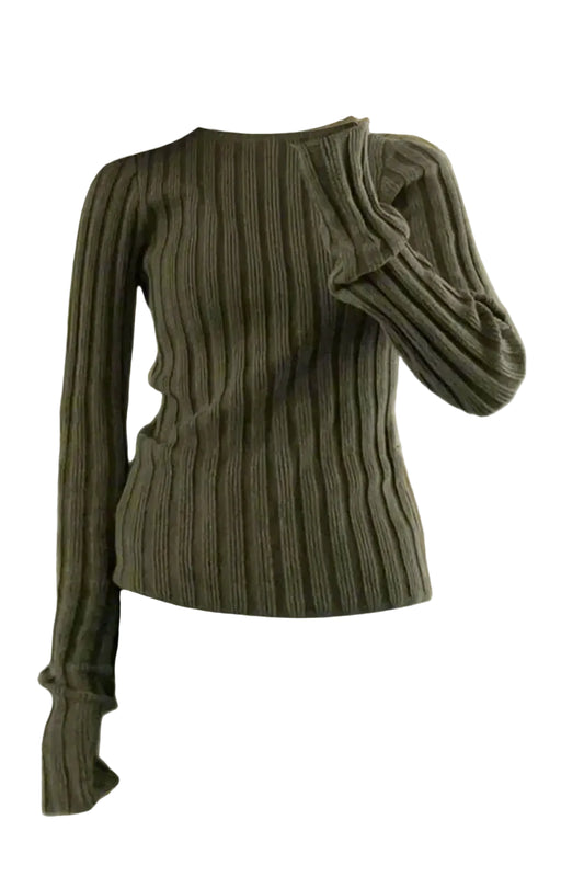 Goblincore Olive Long Sleeve Top cottagecoreclothes