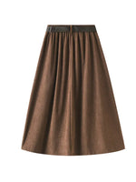 Dark Cottagecore Corduroy Winter Skirt