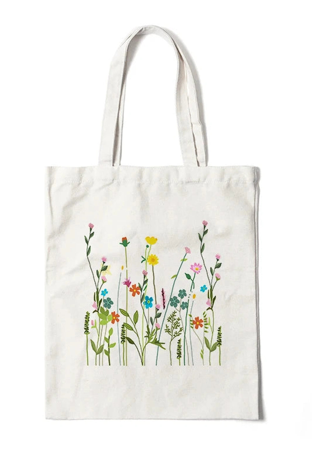 Floral Canvas Tote Bag