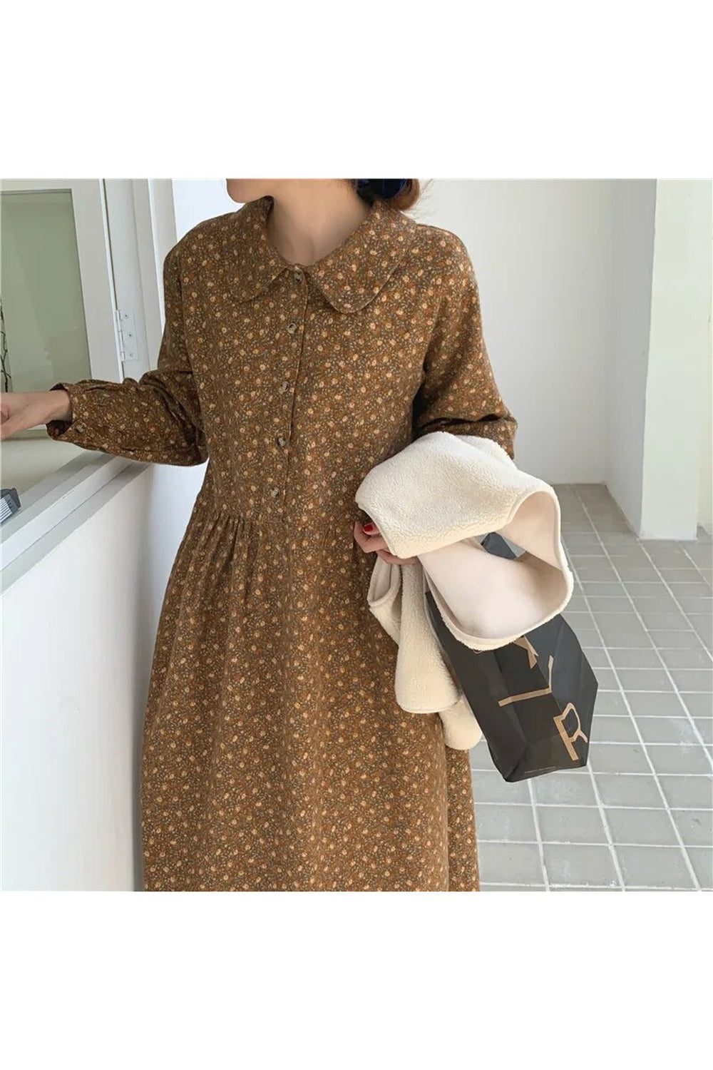 Elegant Maxi Shirt Dress cottagecoreclothes