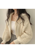 Cozy Knit Zip-Up Fall Cardigan