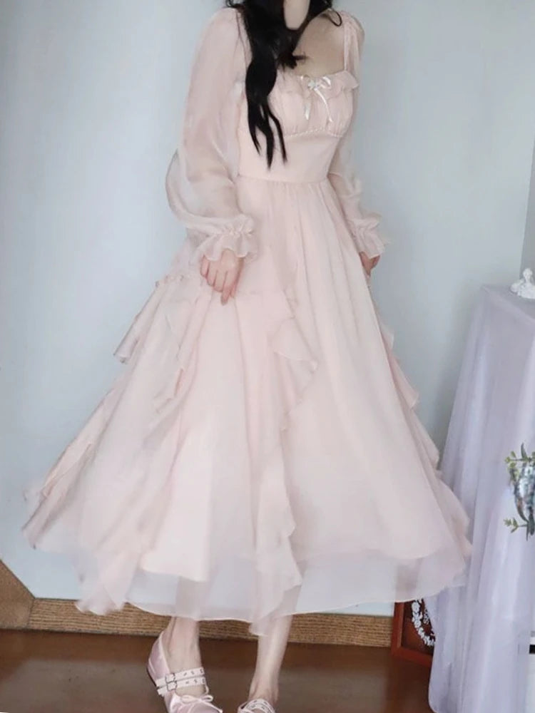 Ethereal Bloom Midi Dress
