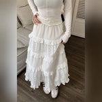 White Hollow Hook Skirt